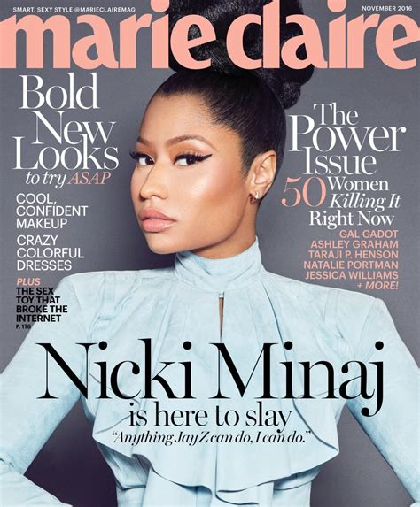 Nicki Minaj Marie Claire October 2016 Interview Popsugar Celebrity