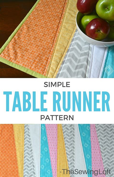 Simple Table Runner Diy The Sewing Loft