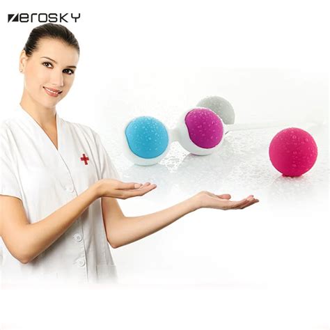 Zerosky Smart Vibrator Shrink Ball Massage Ben Wa Ball Weighted Vaginal Tight Exercise Dumbbell