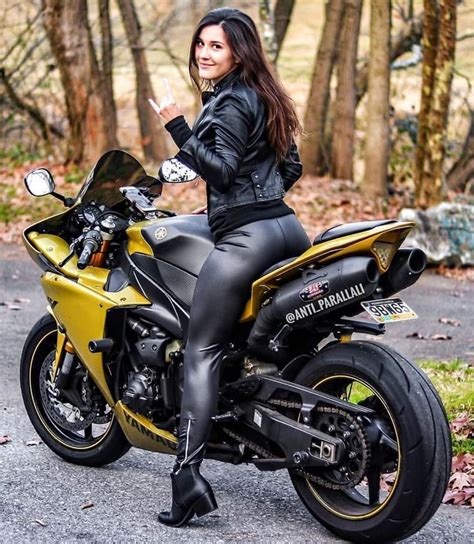 Thoughts Follow U Biker Girl Outfits Women Riding Motorcycles