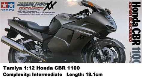 Тест драйв honda cbr 1100xx super blackbird в германии. Tamiya 1:12 Honda CBR 1100 XX Motorcycle Kit Review - YouTube