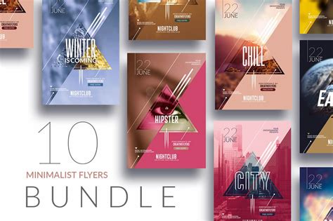 10 Minimalist Flyers | Psd Templates - Creative Flyers | Minimalist flyer, Creative flyers ...