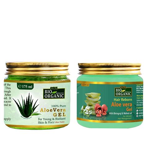 INDUS VALLEY Bio Organic Non Toxic Aloe Vera Gel Hair Reborn Gel For