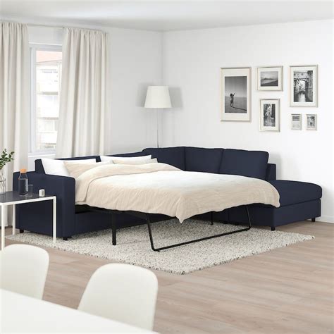 Use these sleepers to transform your living room into a guest room in minutes, or as a stylish sofa to accentuate your home's décor. VIMLE Corner sleeper sofa, 4-seat - with open end, Orrsta ...