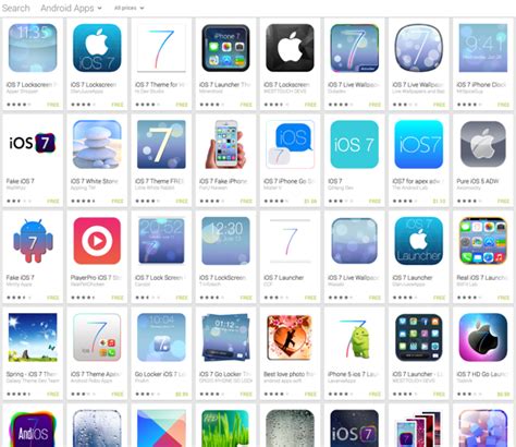 Already There Are Over 200 Android Apps Attempting To Ape Apples Ios