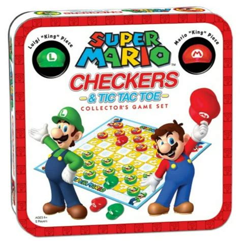 Super Mario Checkerstic Tac Toe Combo