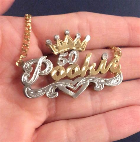Name Plate Custom Name Necklace Princess Crown Nameplate Laser Cut
