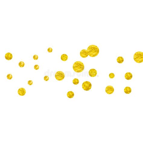 Gold Glitter Confetti With Dots Stock Vector Illustration Of Golden