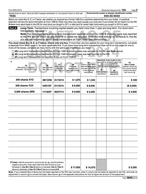 Form 8949 Fill Out And Sign Printable Pdf Template Signnow