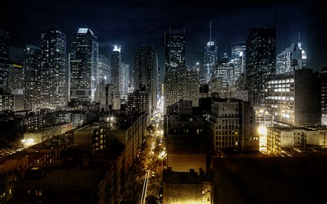 Night Cityscape Wallpaper 1920x1200 77738