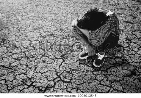 Sad Girl Sitting Crying Alone On Stock Photo 1006013545 Shutterstock