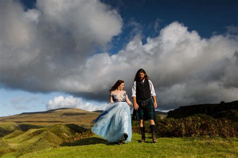 Isle Of Skye Vow Renewal Quiraing Waterfall Elopement Sunset Vow Renewal Ceremony 37 Love