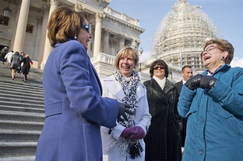 House Democratic Women Gather On Capitol Steps For Historic Photo