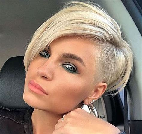 50 Unordinary Short Hairstyles Ideas That Looks Fantastic Shaved Side Haircut Shaved Side