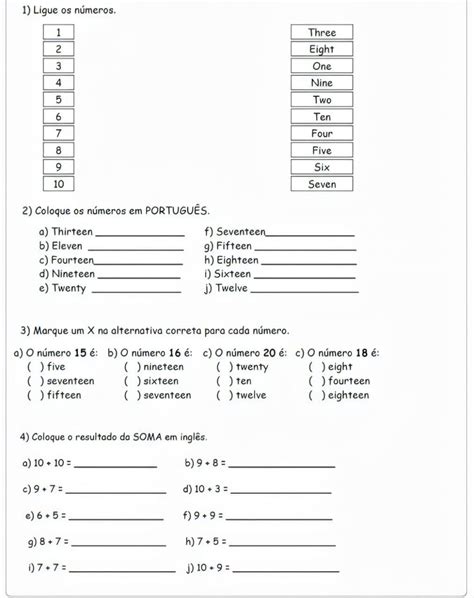 Atividade Adaptada De Inglês 6 Ano