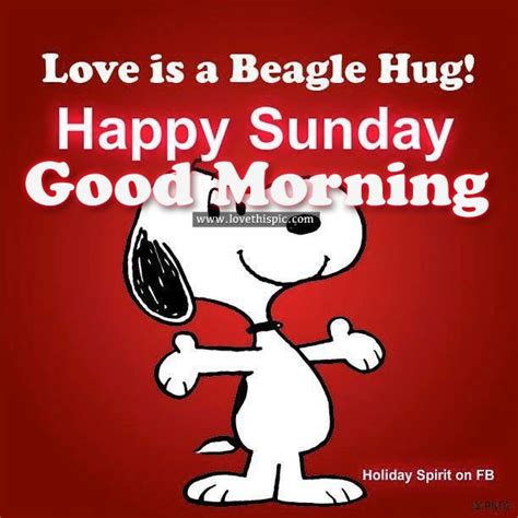 Happy Sunday Good Morning Snoopy Love