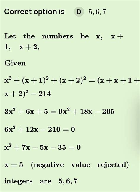 ?Three consecutive positive integers such that square of their sum ...