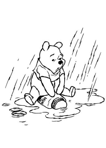 How to draw people quickly and easily. Winnie the Pooh In The Rainy Day coloring page | Free ...