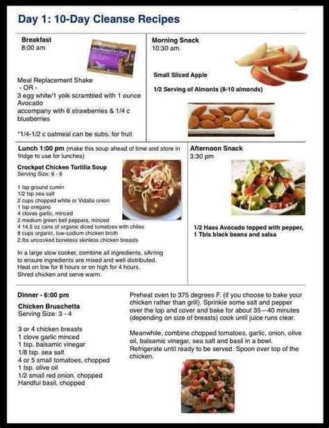 Easy Advocare Day Cleanse Meal Plan Simple And Homemade Recipes