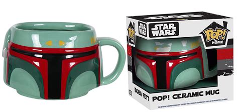 Buy Merchandise Pop Home Star Wars Boba Fett 16oz Ceramic Mug
