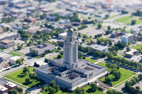 Nebraska State Capitol Building tiltshift : tiltshift