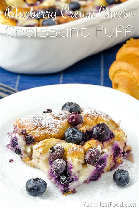 Blueberry Cream Cheese Croissant Puff Recipe From Yummiest Food Cookbook