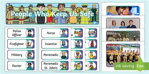 People Who Keep Us Safe Display Pack Teacher Made Twinkl