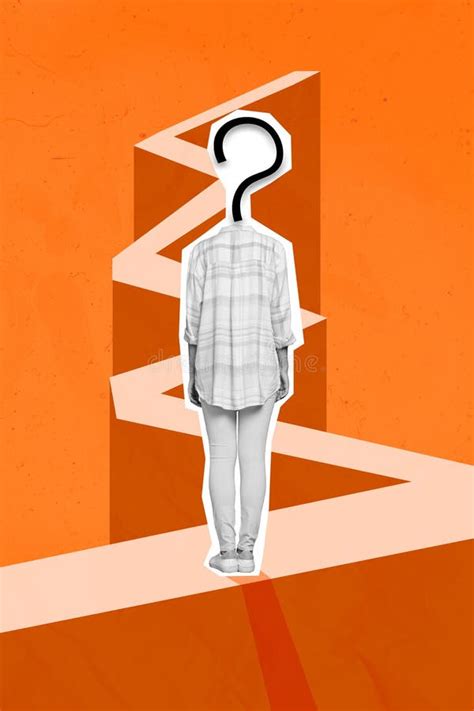 Template Creative Collage Pinup Picture Of Headless Surreal Unusual