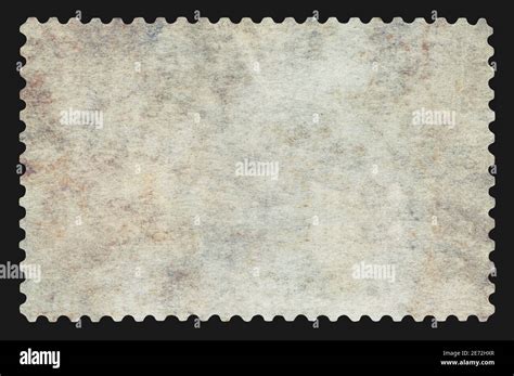 Blank Postage Stamp Isolated On Black Background Stock Photo Alamy