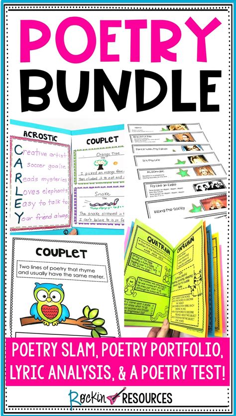 This Poetry Bundle Is An Inclusive Teaching Tool That Contains