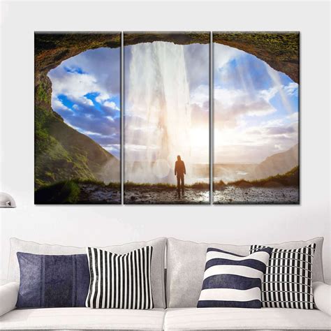 Incredible Waterfall Multi Panel Canvas Wall Art Elephantstock