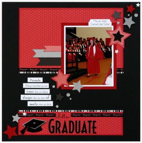 Graduation Scrapbook Page By Mendi Yoshikawas Craig