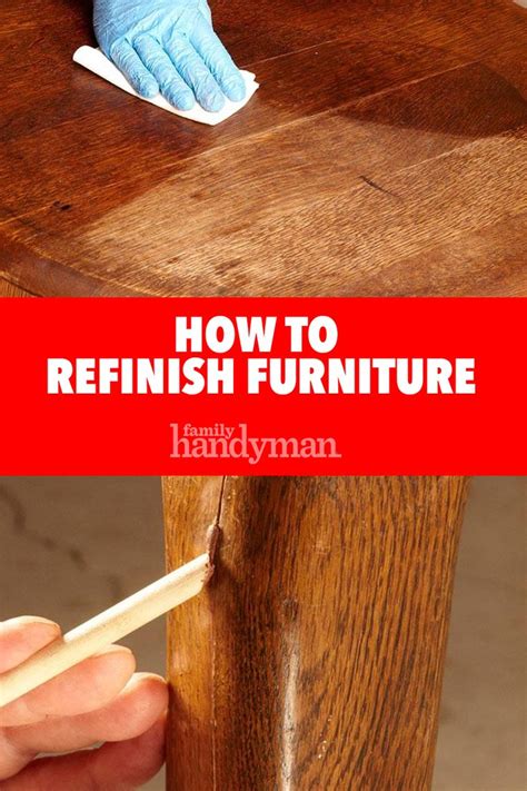 It involves stripping and sanding down the wood and then sealing it again. How to Refinish Furniture (With images) | Refinishing ...
