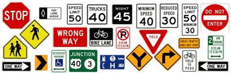 Road Signs Of Usa Clip Art Library