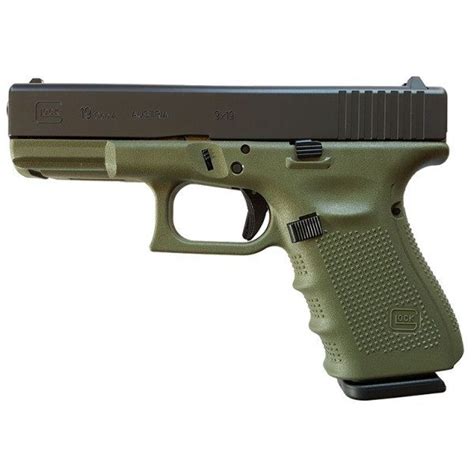 Glock 19 Battlefield Green Gen4 9mm Compact Pistol