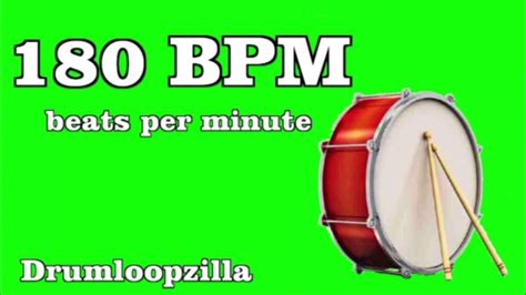 180 Bpm Beats Per Minute Metronome Click Track Youtube