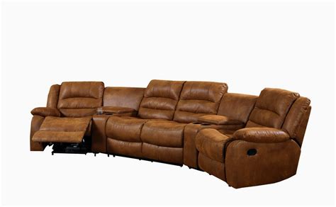 Curved Sofa Furniture Reviews: Curved Leather Sofa Recliner