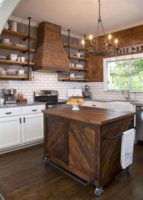 21 Stylish Rustic Kitchen Decor Open Shelves Ideas Lmolnar