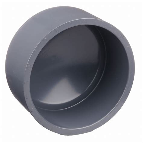 Grainger Approved Pvc Cap Socket 8 In Pipe Size Pipe Fitting