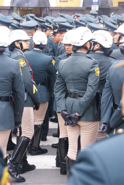 Female Transit Police Watching A Parade Editorial Stock Photo Image