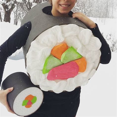 The halloween party was on friday, october 19 and was hosted by the. DIY Nigiri Sushi Costume | Diy sushi, Sushi costume, Baby ...