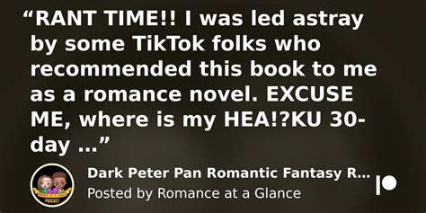 Dark Peter Pan Romantic Fantasy Retelling Rant Romance At A Glance