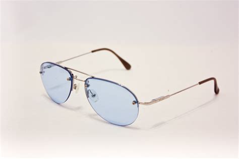 80s Blue Tint Aviator Sunglasses By Deadrelics On Etsy