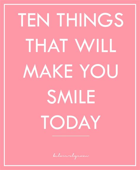 It doesn't have to come from a joke or a silly act, it can come from sincere words professing your love to a beautifully crafted card. 10 Things That Will Make You Smile Today | be loverly
