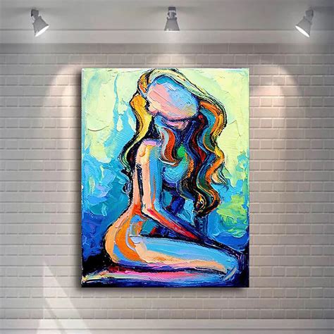 Abstract Woman Nude Canvas Painting Sexy Body Art Canvas Painting Print Sex Posters Wall Art
