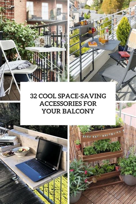 32 Cool Space Saving Accessories For Your Balcony Digsdigs