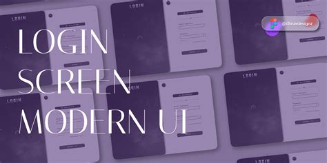 Desktop Login Screen MODERN UI Example {FREE} w/ Prototype | Figma