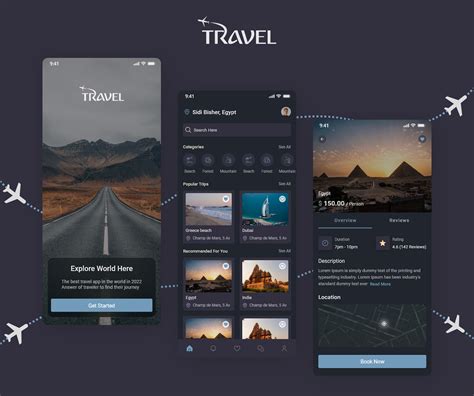 Travel App Ui Design On Behance