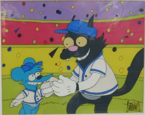 Itchy And Scratchy Cel From Itchy And Scratchy And Marge Episode 1990 In