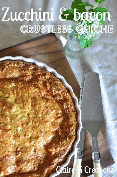 Zucchini And Bacon Crustless Quiche With Gluten Free Option